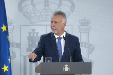 El ministro de Política Territorial, Ángel Víctor Torres, durante una rueda de prensa, en el Palacio de La Moncloa, a 20 de septiembre de 2024, en Madrid (España).