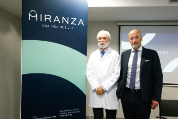 Prof. Francisco Gómez-Ulla, director médico de Miranza Instituto Gómez-Ulla, y Ramón Berra, director general de Miranza.