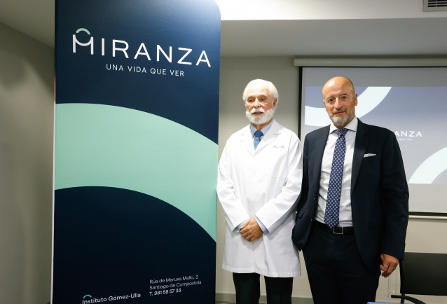 Prof. Francisco Gómez-Ulla, director médico de Miranza Instituto Gómez-Ulla, y Ramón Berra, director general de Miranza.