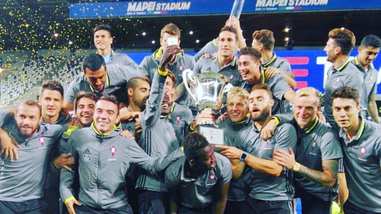 ​O Celta vove de Italia cun trofeo