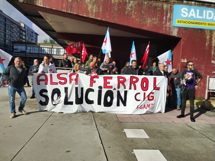 El personal del transporte urbano de Ferrol lleva su huelga a otras ciudades con el conflicto con Alsa sin solución