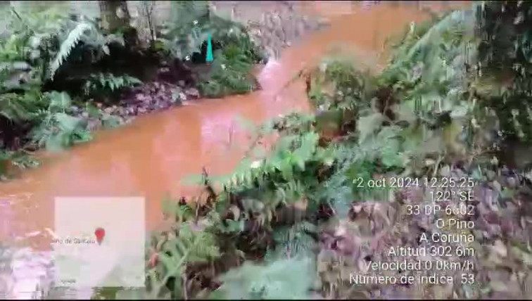 Mina Touro Non alerta de un vertido esta semana (vídeo), que Cobre San Rafael niega