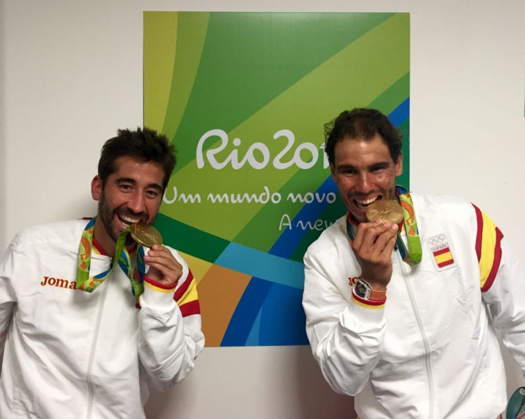 ​Rafa Nadal e Marc López logran o ouro nos dobres