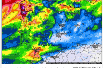 Mapa precipitaciones kirk