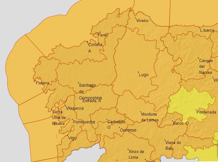 Avisos de AEMET para el miu00e9rcoles