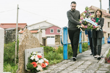 Homenaje en Porto do Son (A Coruña) del BNG a los mártires de Nebra