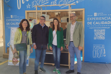 La conselleira do Medio Rural, María José Gómez, en la Festa da Horta de Ribadeo.