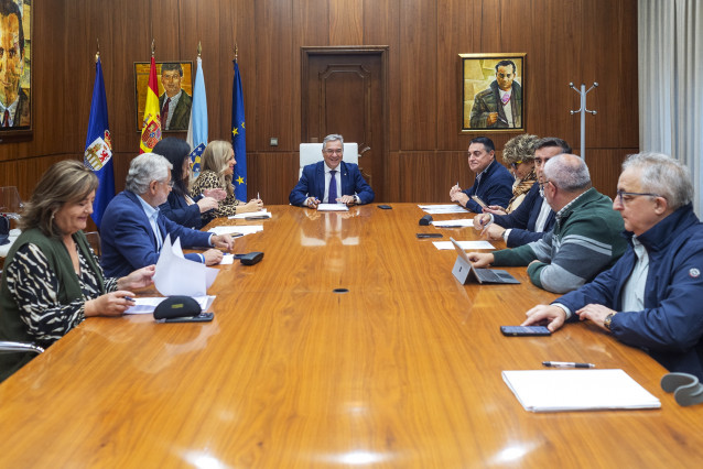 Reunión de la junta de gobierno de la Diputación de Ourense.