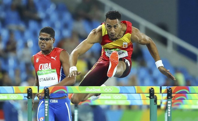 ​Orlando Ortega gana la plata con una espectacular carrera en 100 metros vallas