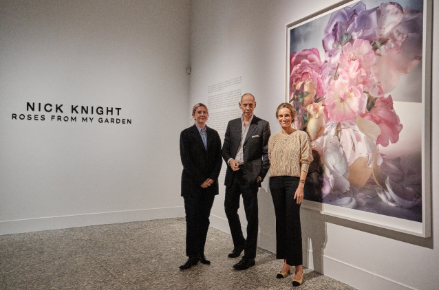 Presentación de la exposición 'Nick Knight: Roses from my Garden' en la Fundación Barrié, en A Coruña