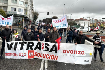 Archivo - Imagen de una manifestación de trabajadores de Vitrasa.