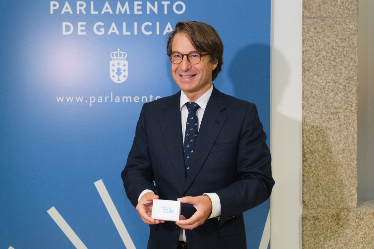 El conselleiro de Facenda, Miguel Corgos, este sábado en el Parlamento