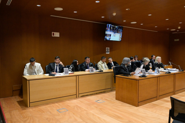 Archivo - Una de las sesiones del juicio por la muerte dse Samuel Luiz en la Audiencia Provincial de A Coruña