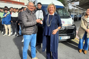 La alcaldesa de Lugo, Paula Alvarellos, con motivo de un convenio con el CIFP As Mercedes