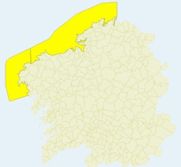 El litoral de A Coruña permanecerá en aviso amarillo este viernes y sábado por fenómenos costeros