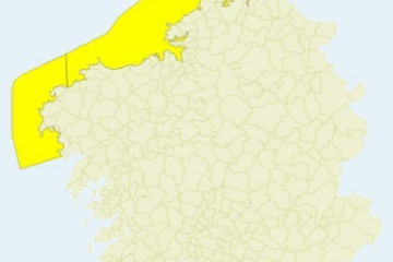 El litoral de A Coruña permanecerá en aviso amarillo este viernes y sábado por fenómenos costeros