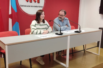 Laura Rojo y Suso Bermello, representantes de CIG-Ensino.