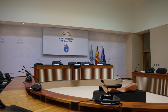 Archivo - Sala del Parlamento de Galicia.