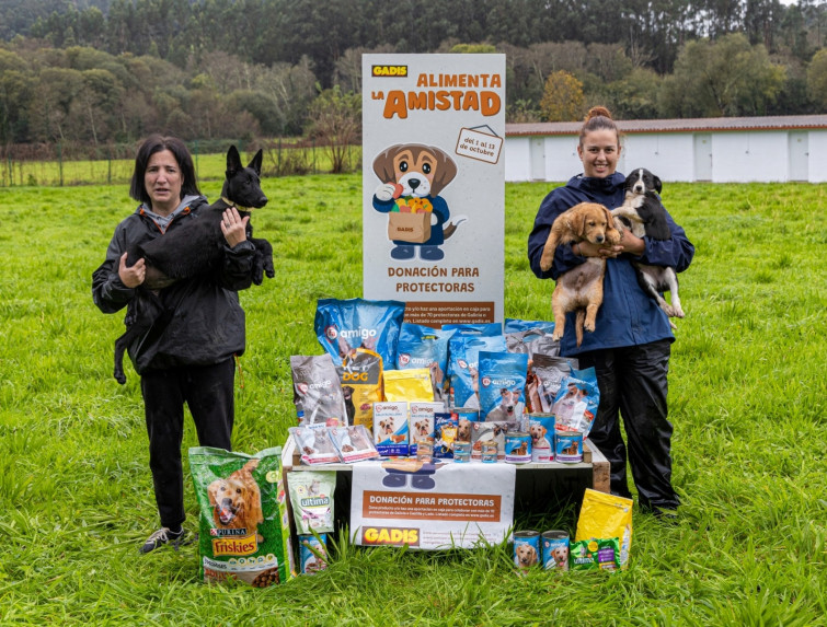 Gadis distribuye más de 80 toneladas de productos entre 72 protectoras por el programa 'Alimenta la amistad'