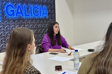 La presidenta de Novas Xeracións, Nicole Grueira, preside el Comité Ejecutivo de la organización juvenil.