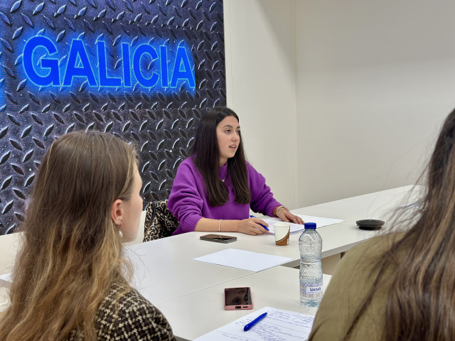 La presidenta de Novas Xeracións, Nicole Grueira, preside el Comité Ejecutivo de la organización juvenil.