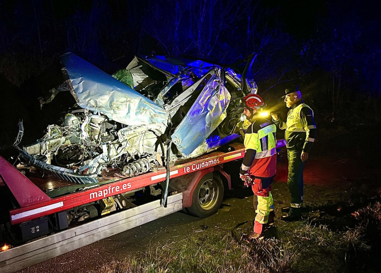 Un carballiñés muere en un dramático accidente de tráfico al salirse de la autovía en Maside