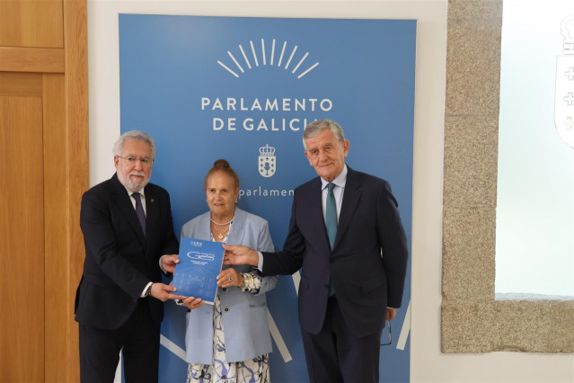 El presidente del Consello Económico e Social, Manuel Pérez Álvarez, en el Parlamento