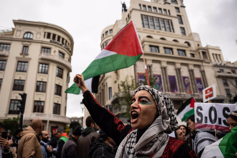 Protesta en defensa de Palestina y Líbano el viernes 8 de noviembre en la Praza das Conchiñas de A Coruña