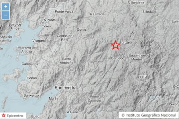 Registrado un terremoto de magnitud 2,9 en Forcarei (Pontevedra), el 6 de noviembre de 2024.