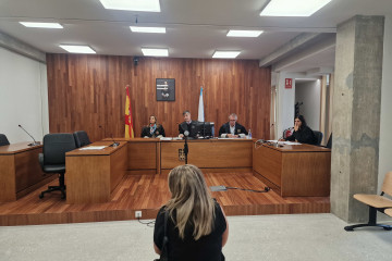 Imagen de la acusada durante el juicio.