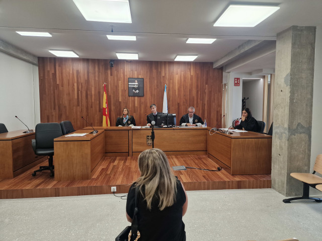 Imagen de la acusada durante el juicio.