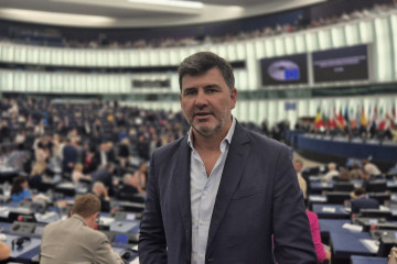 Archivo - El eurodiputado del PSdeG, Nicolás González Casares, participa en Estrasburgo en la sesión de constitución del Parlamento Europeo