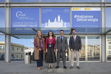 Autoridades participantes en el Congreso Nacional de Seguridad y Salud en el Trabajo