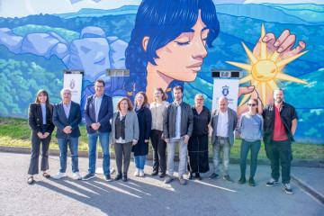 Mural de 'Arte en el Camino', iniciativa de la Diputación de A Coruña