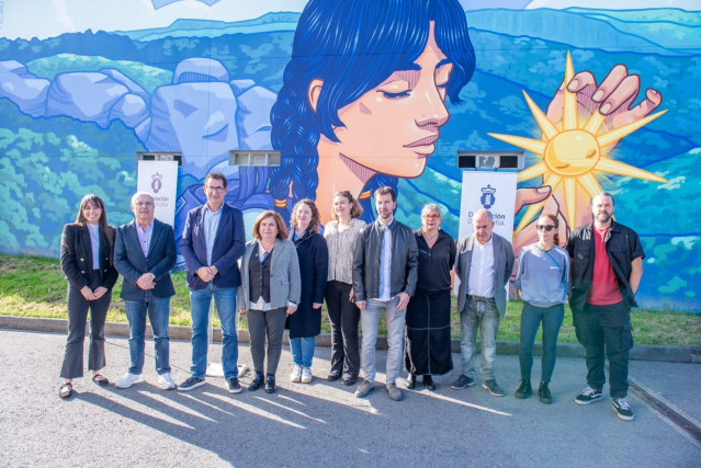 Mural de 'Arte en el Camino', iniciativa de la Diputación de A Coruña