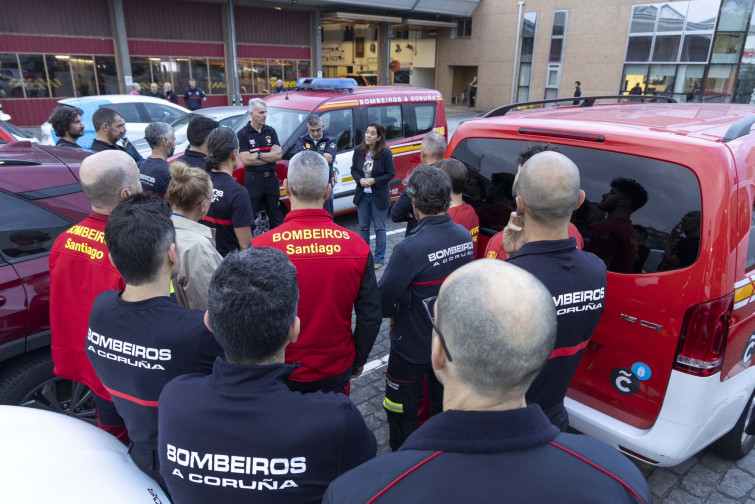 Retornan los doce bomberos coruñeses enviados a Valencia y los releva un equipo de bomberos voluntarios