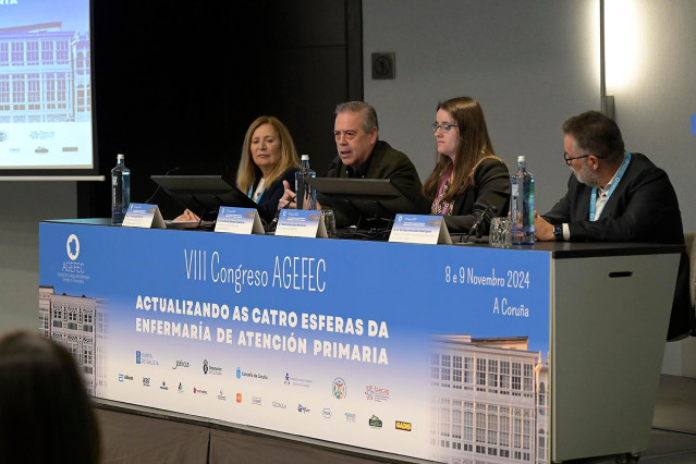 El conselleiro de Sanidade, Antonio Gómez Caamaño, participa en un congreso de enfermería.