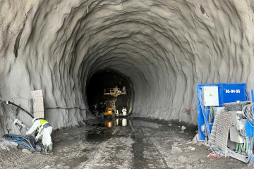 Archivo - Obras del acceso ferroviario al puerto exterior de A Coruña