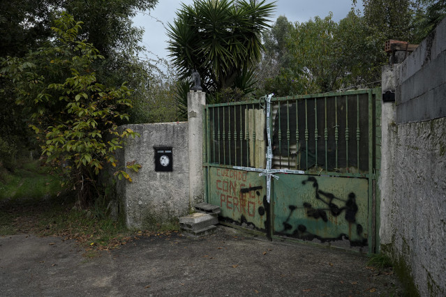 Puerta de la casa donde ocurrieron los hechos.