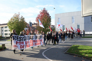 Protesta de trabajadoras de residencias de la tercera edad