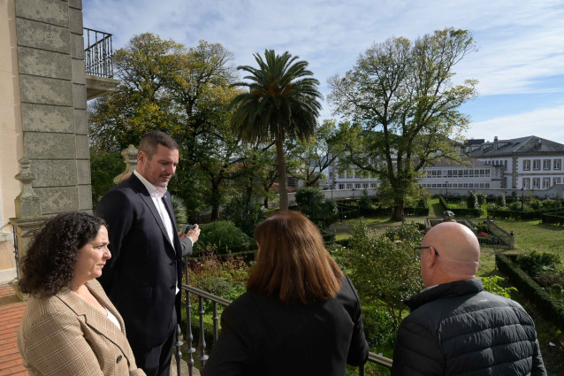 El conselleiro de Cultura, Lingua e Xuventude, José López, visita el Archivo del Reino de Galicia, a 14 de noviembre de 2024.