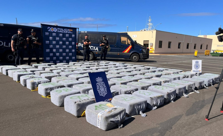 (VÍDEO) Interceptan más de 4.000 kilos de cocaína en el 'Gloria Figueroa', bajo la lupa de la Policía en el Puerto de Vigo