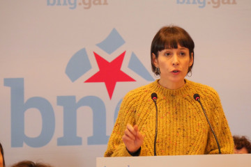 La portavoz nacional del BNG, Ana Pontón, en una intervención en el Consello Nacional.