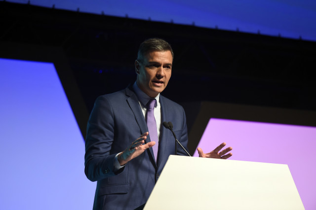 Archivo - El presidente del Gobierno, Pedro Sánchez, en el acto de inauguración  del 'DES-Digital Enterprise Show 2022', evento de referencia en transformación digital del sur de Europa