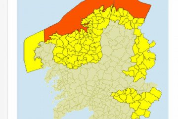 Alertas de Meteogalicia para jueves en Galicia