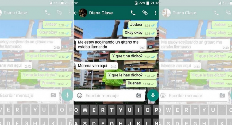 El último whatsApp de la joven desaparecida: 