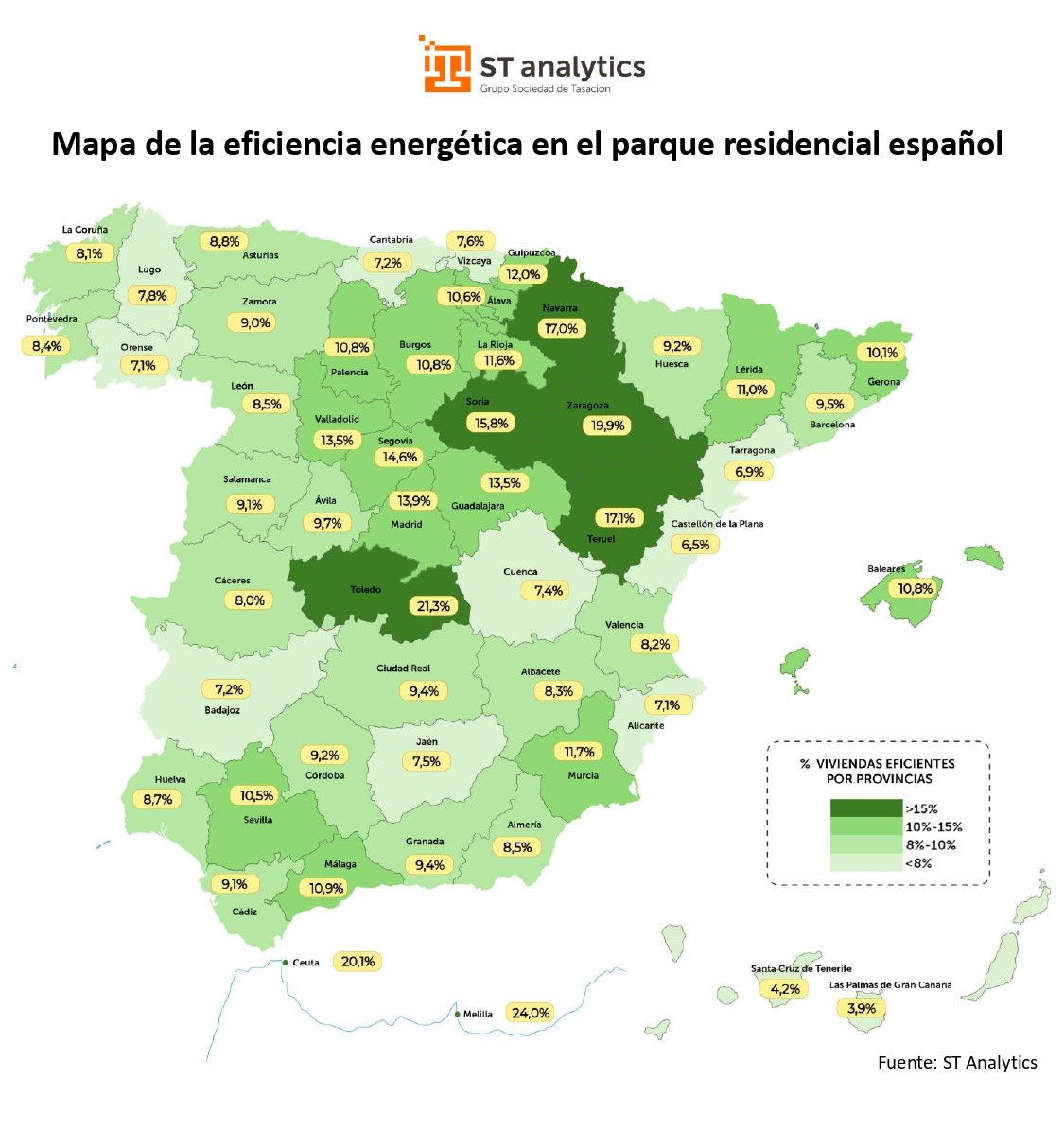 Mapa de la eficiencia energu00e9tica en el parque residencial espau00f1ol   Sociedad de Tasaciu00f3n