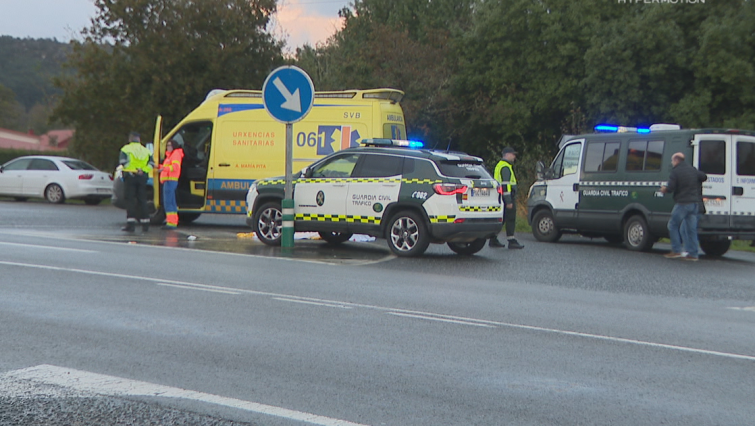 Un peatón muerto al cruzar la carretera en Soandres, A Laracha