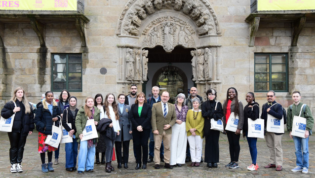 La USC da la bienvenida a los estudiantes que participan en los programas de cooperación internacional.