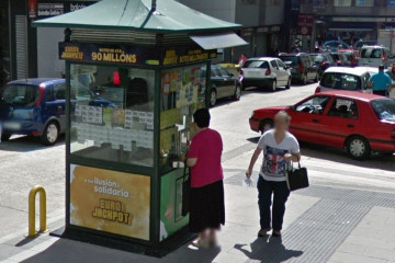 Kiosko de la ONCE en Benito Blanco en una imagen de Google Street View